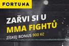 Fortuna - vsaď si na MMA s bonusem 900 Kč pro nové hráče u online sázkové kanceláře Fortuna