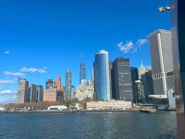Pohled na New York z lodi